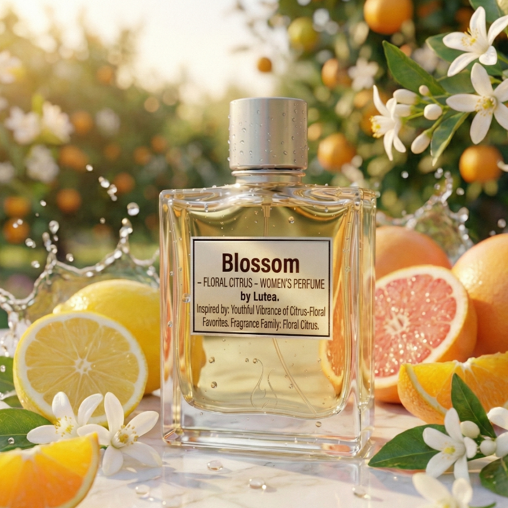Blossom – Floral Citrus Perfume by Lutea
Inspired by the youthful vibrance of citrus-floral favorites